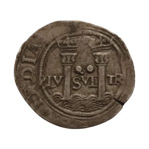 2 Reales Juana y Carlos 1554-1556 México EBC-